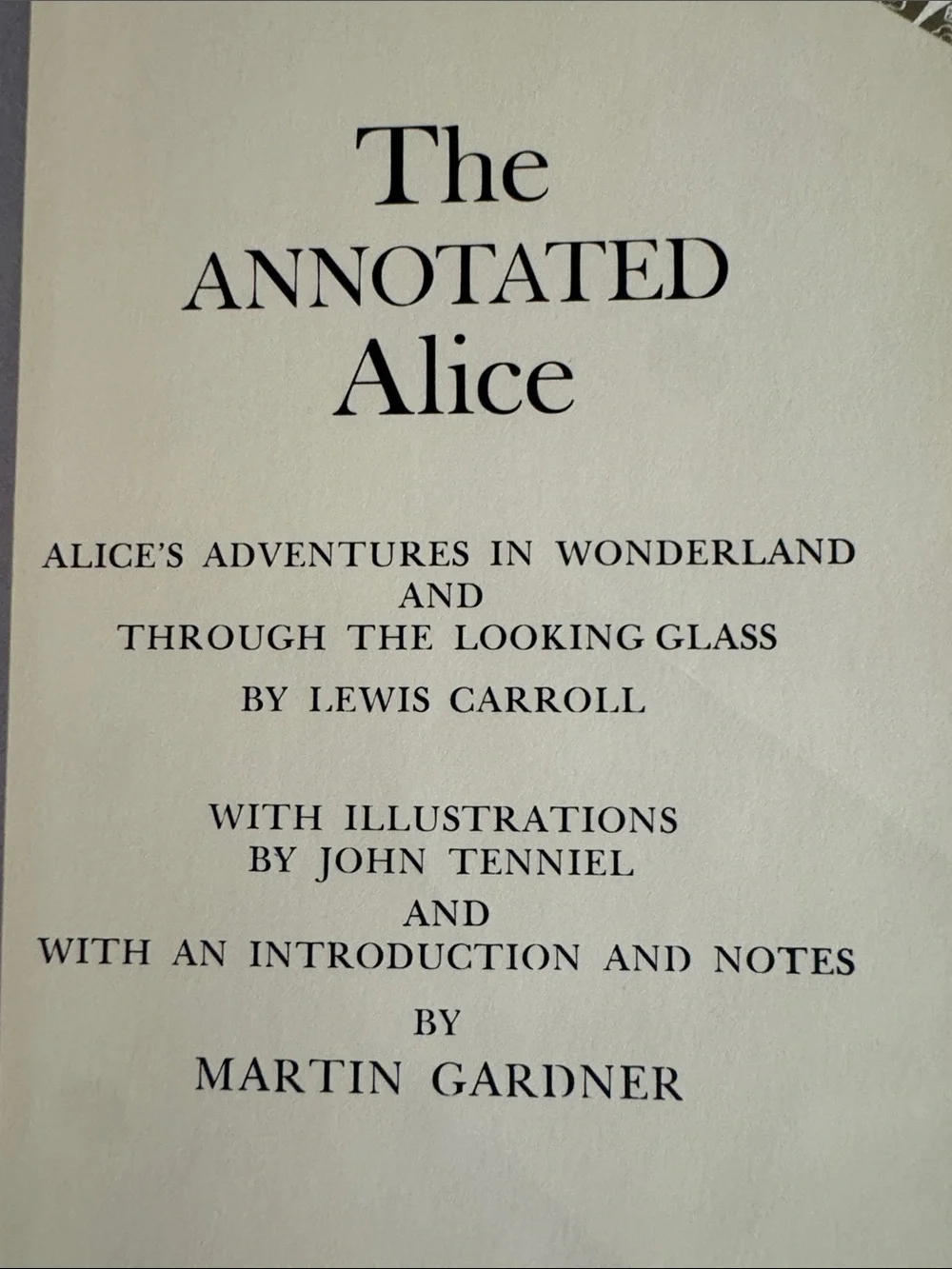 1960 Vintage The Annotated Alice by Lewis Carroll With Amazing Illustrations